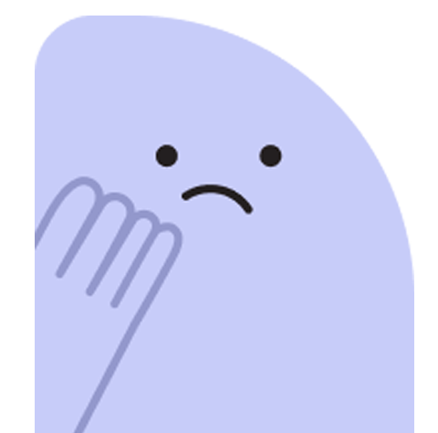 personaje preocupado